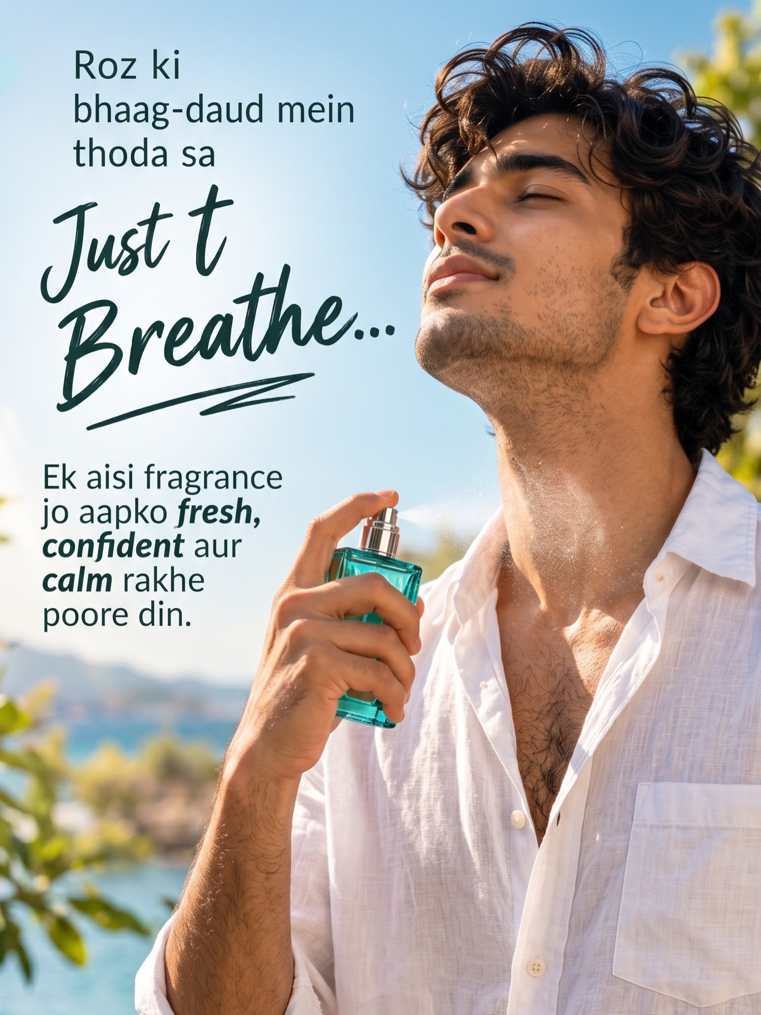 Roz ki bhaag-daud mein, bas ek spray aur… just breathe. 🌿✨

Fresh citrus, floral heart aur warm woody notes ka perfect 