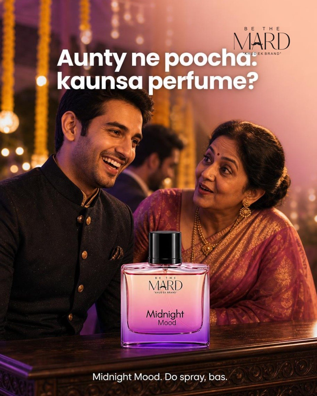 Aunty ne poocha, "Beta, perfume kaunsa hai?"